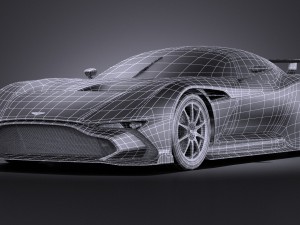 Aston Martin Vulcan 2016 vray Modelo 3D