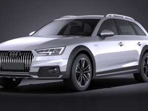 Audi A4 Allroad Quattro 2017 vray 3D Model