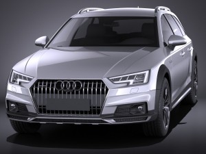Audi A4 Allroad Quattro 2017 vray 3D-Modell