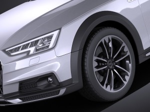Audi A4 Allroad Quattro 2017 vray 3D-Modell
