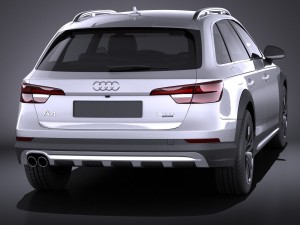 Audi A4 Allroad Quattro 2017 vray 3D-Modell