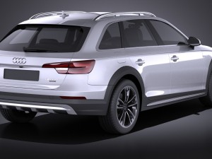 Audi A4 Allroad Quattro 2017 vray 3D-Modell