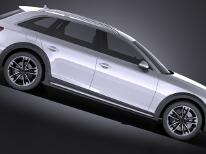 Audi A4 Allroad Quattro 2017 vray 3D-Modell