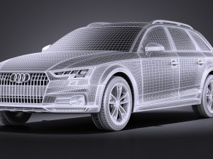 Audi A4 Allroad Quattro 2017 vray 3D-Modell