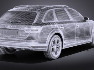 Audi A4 Allroad Quattro 2017 vray 3D-Modell