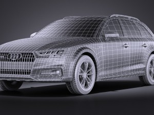Audi A4 Allroad Quattro 2017 vray 3D-Modell