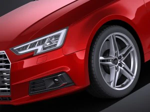 Audi A4 Avant 2016 vray 3D Model