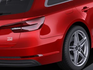 Audi A4 Avant 2016 vray 3D Model