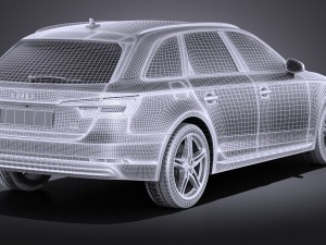 Audi A4 Avant 2016 vray Modelo 3D