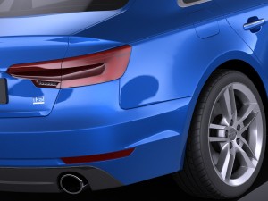 Audi A4 Sedan 2016 vray 3D Model