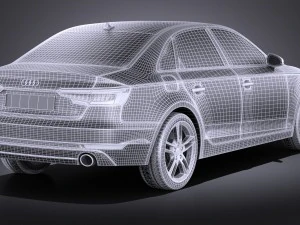 Audi A4 Sedan 2016 vray 3D Model