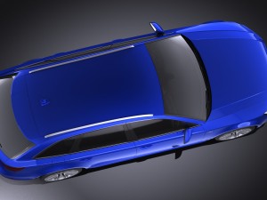 Audi A4 S-line Avant 2016 vray 3D Model