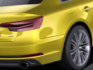Audi A4 S-line Sedan 2016 vray 3D Model