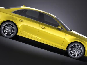 Audi A4 S-line Sedan 2016 vray 3D Model