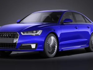 アウディ A6L E-tron 2017 Vray 3Dモデル