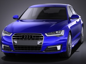 Audi A6L E-tron 2017 Vray 3D Model