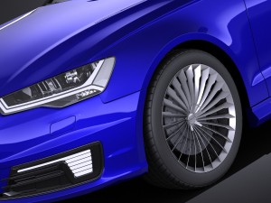 Audi A6L E-tron 2017 Vray 3D Model