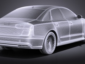 Audi A6L E-tron 2017 Vray 3D Model