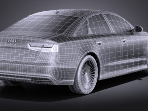 Audi A6L E-tron 2017 Vray 3D Model