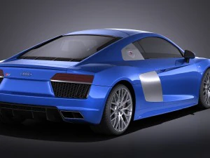 Audi R8 V10 2016 Vray 3D Model