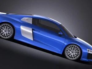 Audi R8 V10 2016 Vray 3D Model