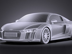 Audi R8 V10 2016 Vray 3D मॉडल