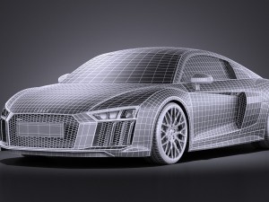 Audi R8 V10 2016 Vray 3D मॉडल