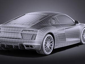 Audi R8 V10 2016 Vray 3D मॉडल