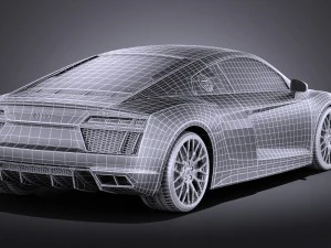 Audi R8 V10 2016 Vray 3D Model