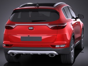 Kia Sportage 2017 3D Model