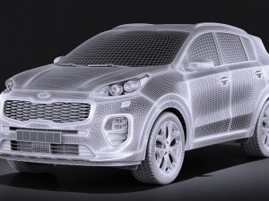 Kia Sportage 2017 3D Model