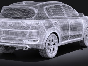 Kia Sportage 2017 3D Model