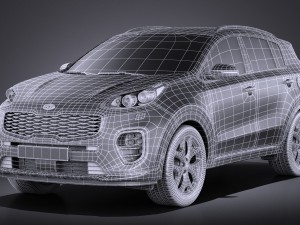 Kia Sportage 2017 3D Model
