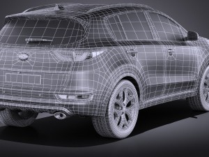 Kia Sportage 2017 3D Model