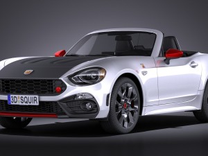 Fiat 124 Spider Abarth 2017 3D Model