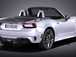 Fiat 124 Spider Abarth 2017 3D Model