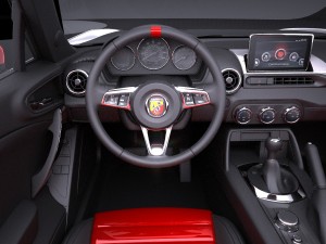 Fiat 124 Spider Abarth 2017 3D Model