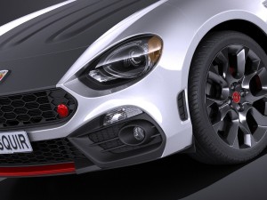 Fiat 124 Spider Abarth 2017 3D Model