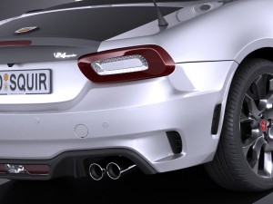 Fiat 124 Spider Abarth 2017 3D Model