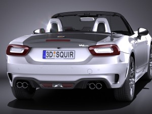 Fiat 124 Spider Abarth 2017 3D Model