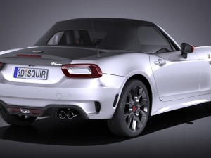 Fiat 124 Spider Abarth 2017 3D Model