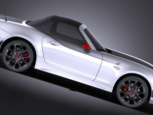 Fiat 124 Spider Abarth 2017 3D Model
