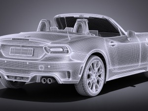 Fiat 124 Spider Abarth 2017 3D Model