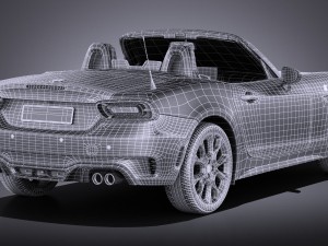 Fiat 124 Spider Abarth 2017 3D Model