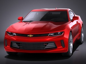 Chevrolet Camaro 2016 Vray 3D Модель