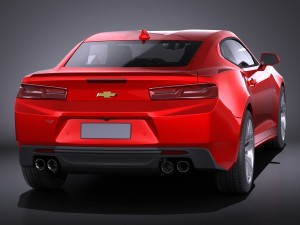 Chevrolet Camaro 2016 Vray 3D Модель