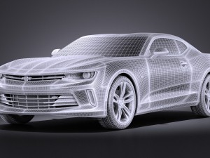 Chevrolet Camaro 2016 Vray 3D Модель