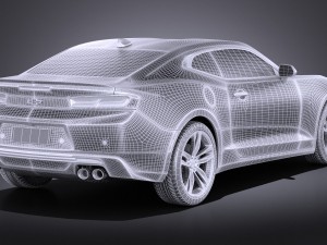 Chevrolet Camaro 2016 Vray 3D Модель
