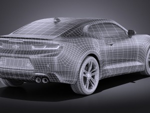 Chevrolet Camaro 2016 Vray 3D Модель