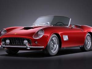 Ferrari 250GT California Spyder 1958 vray 3D Model
